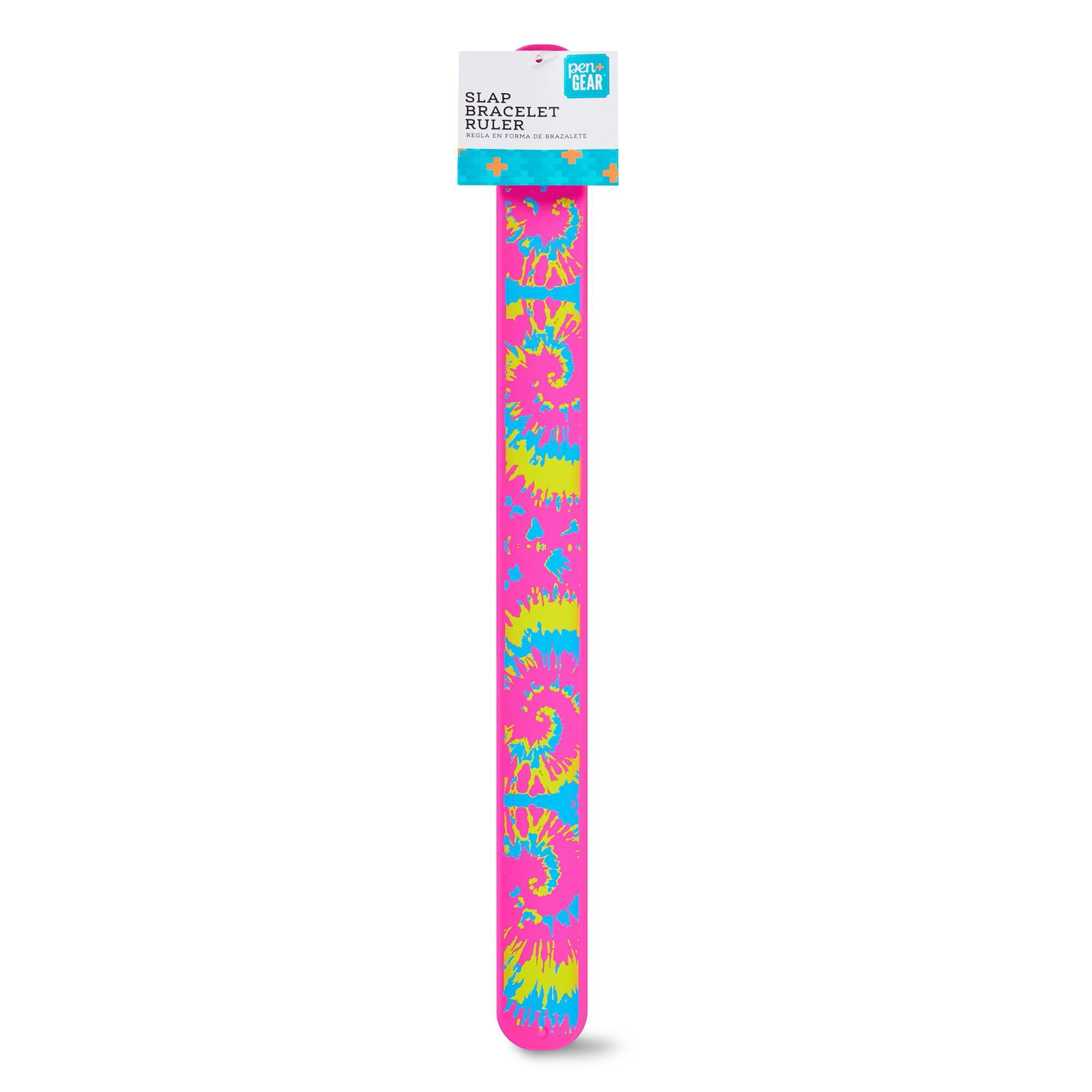 Pen + Gear Silicone Slap Bracelet Ruler, 12", Tie-Dye - Walmart.com