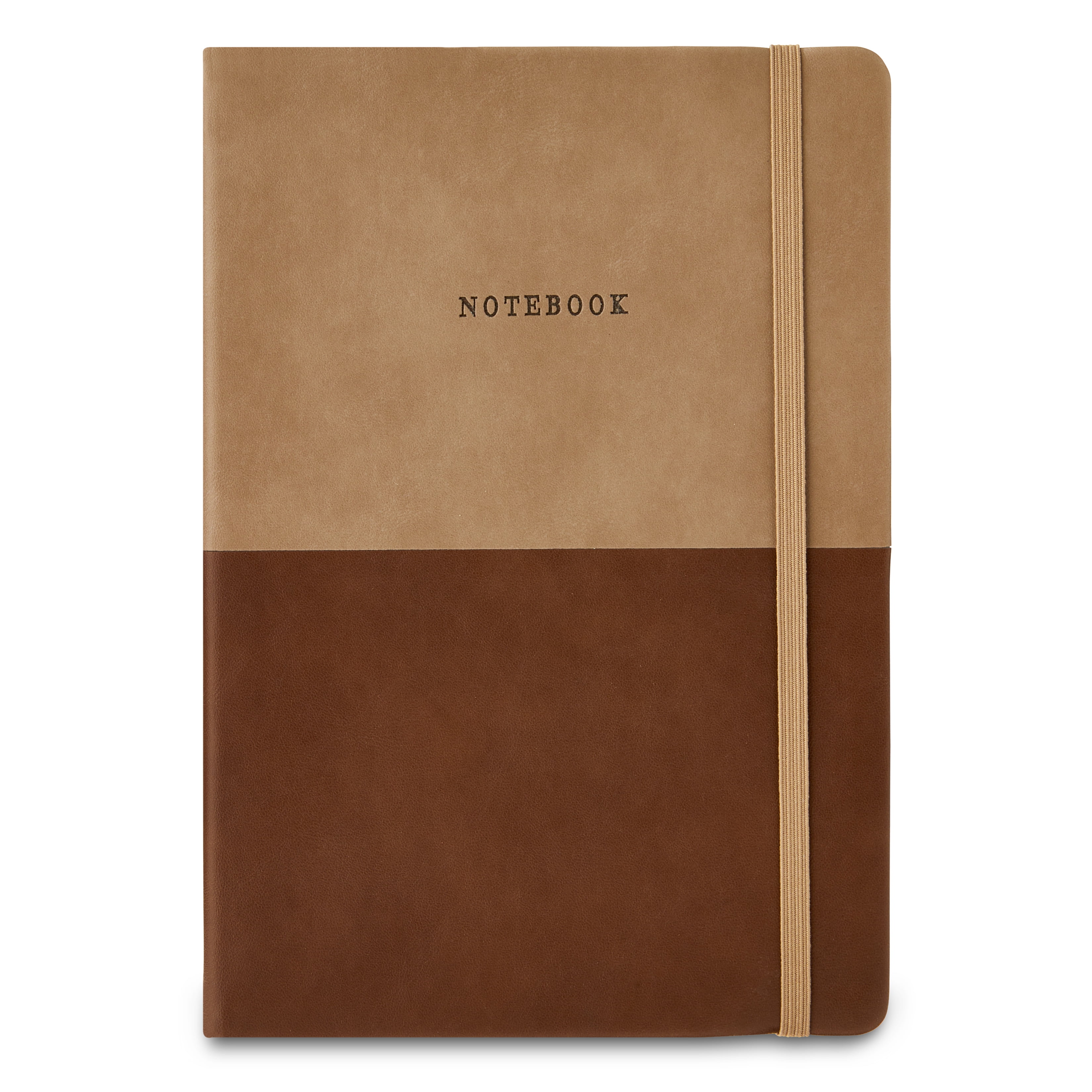 Pen+Gear Simulated Leather Journal, Brown, 6" x 8", 256 Ruled Pages