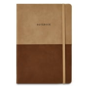 Pen+Gear Simulated Leather Journal, Brown, 6" x 8", 256 Ruled Pages