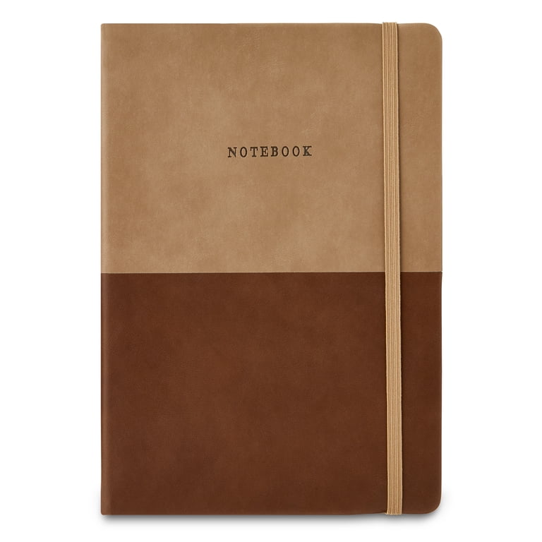 Pen+Gear Simulated Leather Journal, Brown, 6
