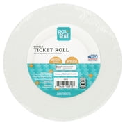 Pen+Gear White Single Raffle Ticket Roll, Numbered, 2000 Count