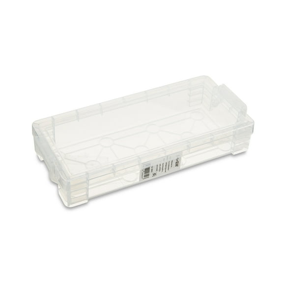 Pen+Gear Slim Plastic Storage Box, Clear Desktop Organizer New, 1 Couner per Pack