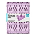 thumbnail image 1 of Pen+Gear Small Collapsible Crate, Size 11.41" x 8.26" x 4.72", Light Pink Plastic Desktop Organizer, 1 of 6