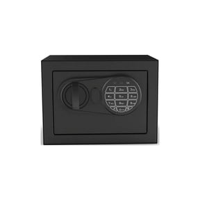 Pen + Gear Small Digital Safe with Electronic Lock and Backup Key in Black Model 17SCM