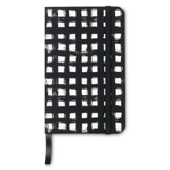 Pen+Gear Small Hardcover Journal, Black & White Geometric, 160 Pages, 3.6in x 5.6in