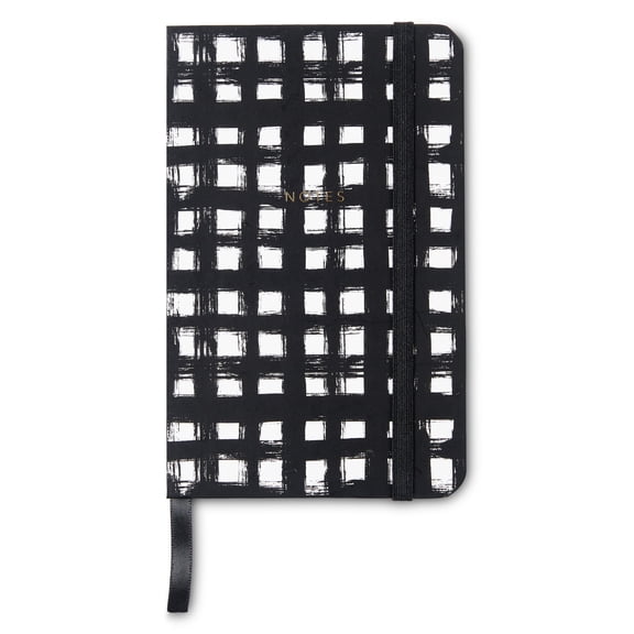 Pen+Gear Geometric Adult, Teen Standard Journals, Black, 3.75 in x 5.75 in, 160 Pages, 1 Pack