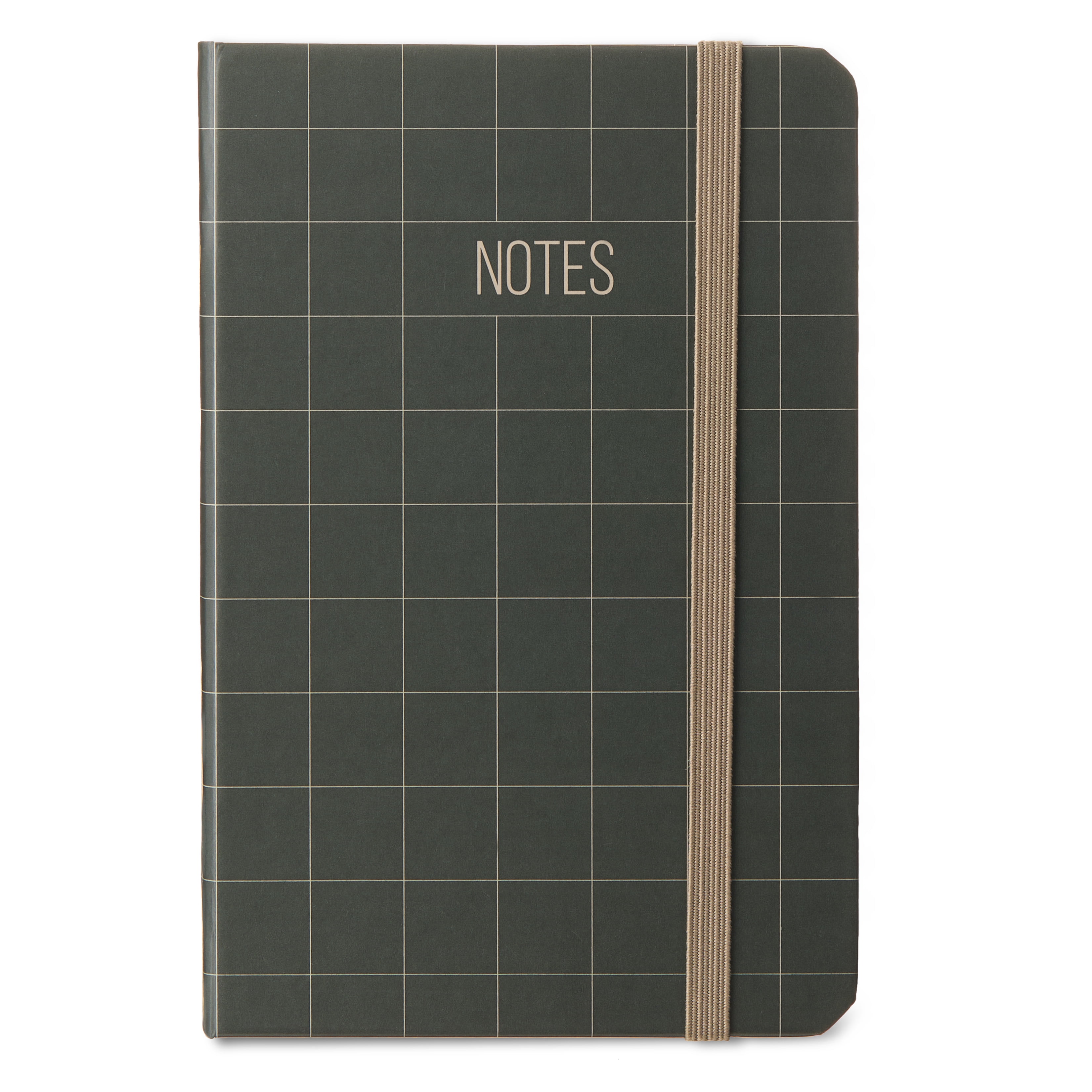 Pen+Gear Taupe Small Journal with Elastic Closure, 3.75" x 5.75", 80 Ruled Pages