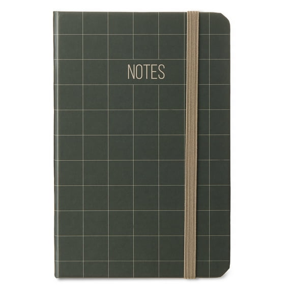 Pen+Gear Small Journal with Elastic Closure, Taupe, 3.75" x 5.75", 80 Ruled Pages