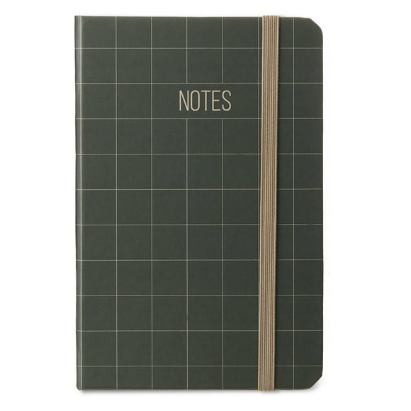 Pen+Gear Small Journal with Elastic Closure, Taupe, 3.75" x 5.75", 80 Ruled Pages