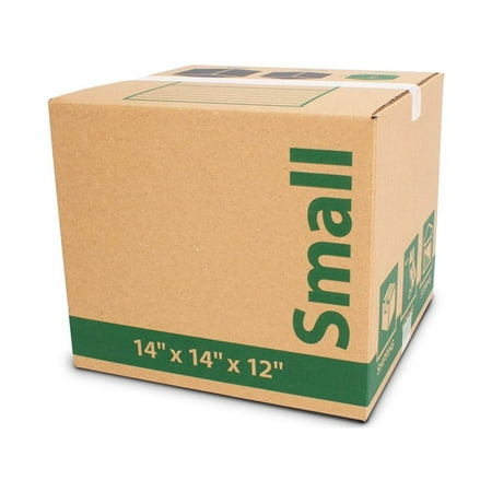 Pen+Gear Small Recycled Kraft Moving and Storage Box, 14L x 14W x 12H