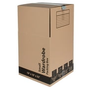 Pen + Gear Small Recycled  Wardrobe Packing Moving Box, 18in. L x 18in. W x 32in. H, 4 Count