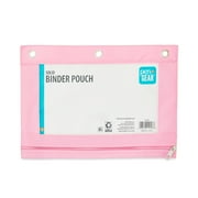 Pen+Gear Solid Polyester Binder Pouch Pencil Case, Teal, 10.25" x 7.25"
