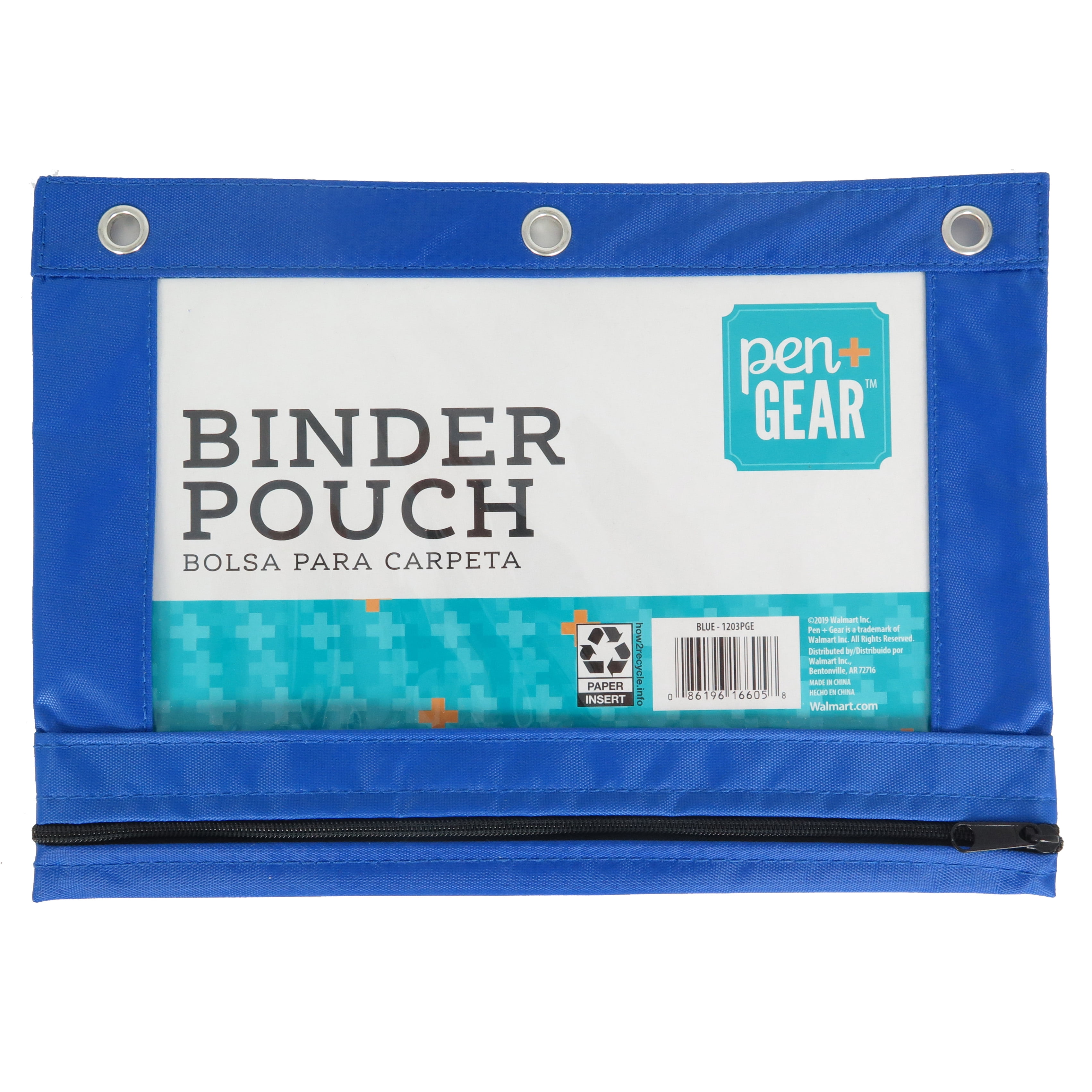 Tech Gear Double Pocket Canvas Pencil Case - Blue - Shop Pencil Cases at  H-E-B