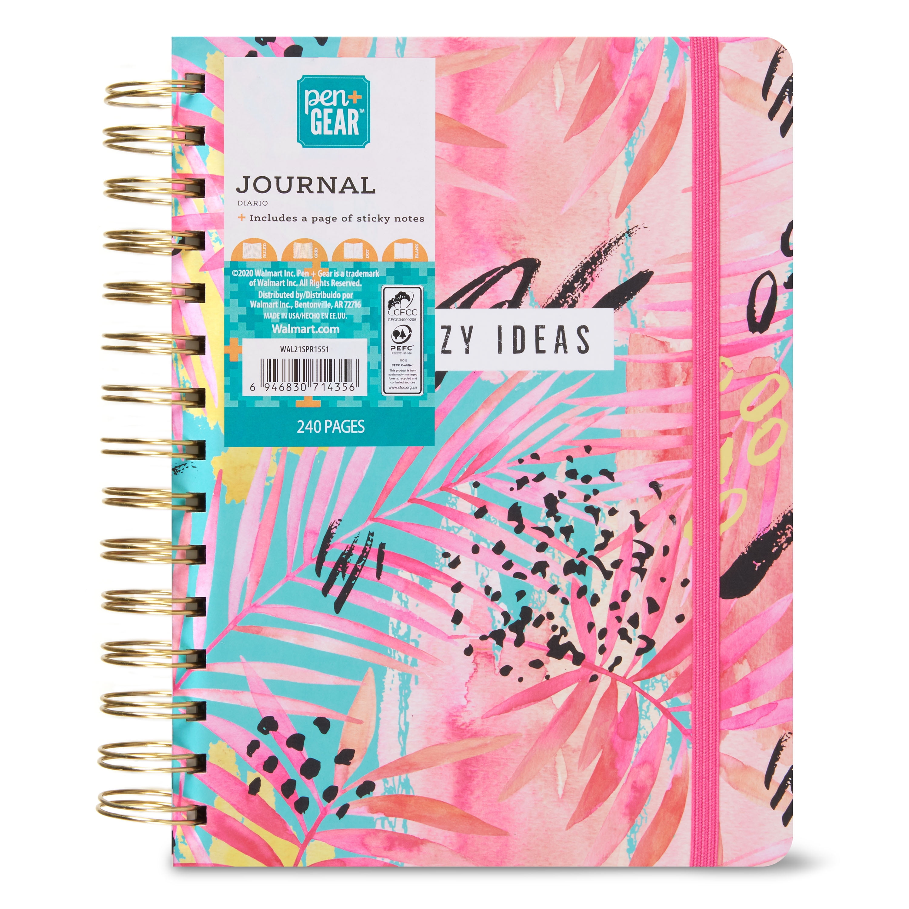 Journal for Girls & Women, Lined Notebook with a Pen, 5.3x7.5