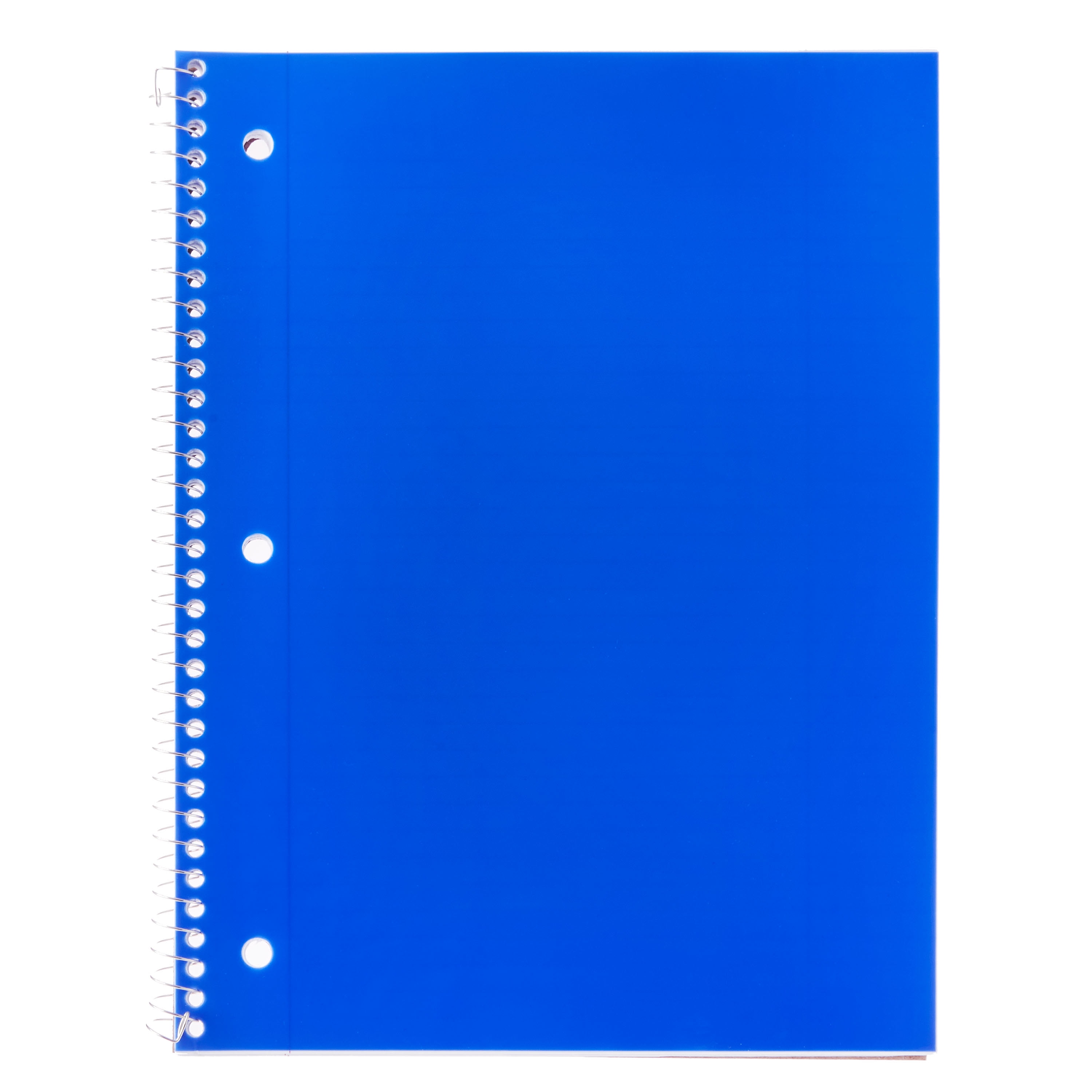 Pen+Gear Spiral Notebook, College Ruled, 80 Pages, 8" x 10.5", Blue