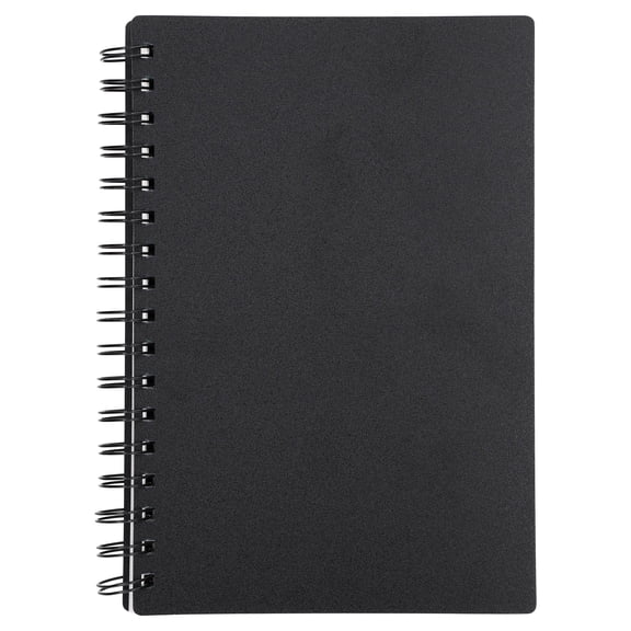 Pen+Gear Spiral Sketch Book, 6 x 9, Black, Perforated, 75 Sheets