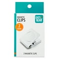 thumbnail image 1 of Pen+Gear Square Magnetic Clips, Silver, 2 Count, 1 of 5
