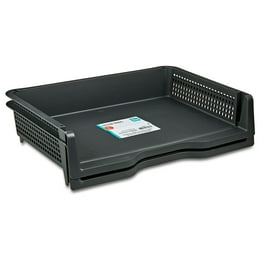 Mesh Stackable Front Load Tray, 1 Section, Letter Size Files, 8.5 Mesh Stackable Front Load Tray, 1 Section, Letter Size Files, 8.5