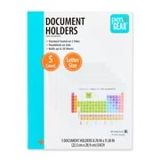 Pen+Gear Document Holders, Letter Size, Clear, 5 Count