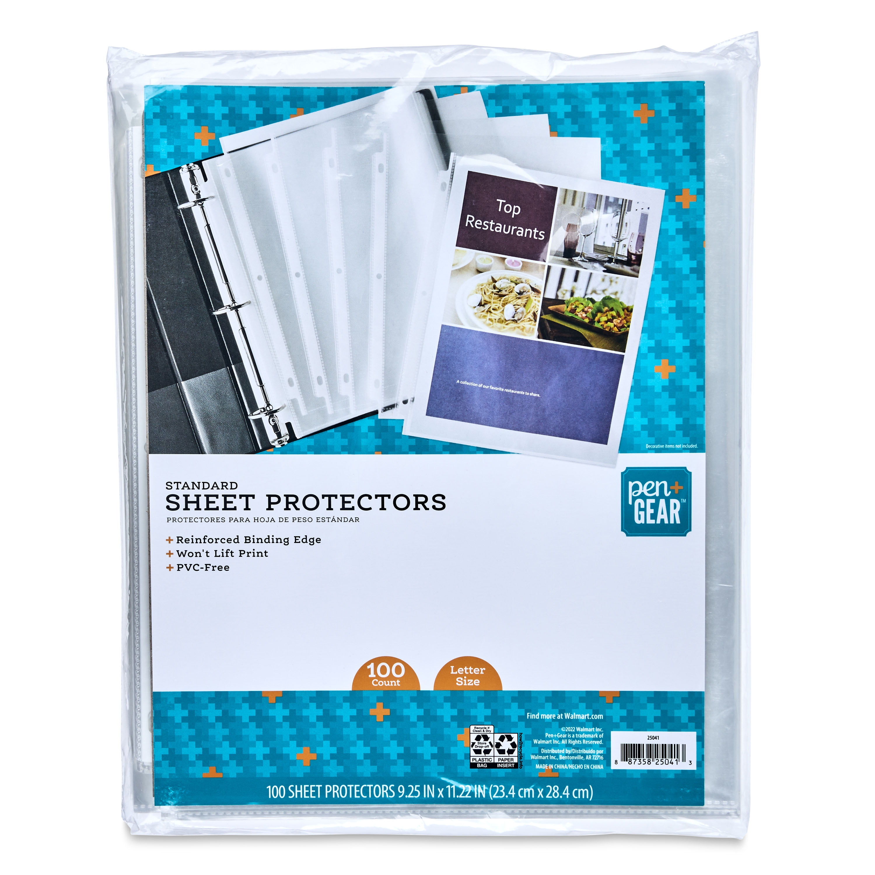 Colored Polypropylene Sheet Protectors, Assorted Colors, 2, 11 x 8.5,  50/Box - mastersupplyonline
