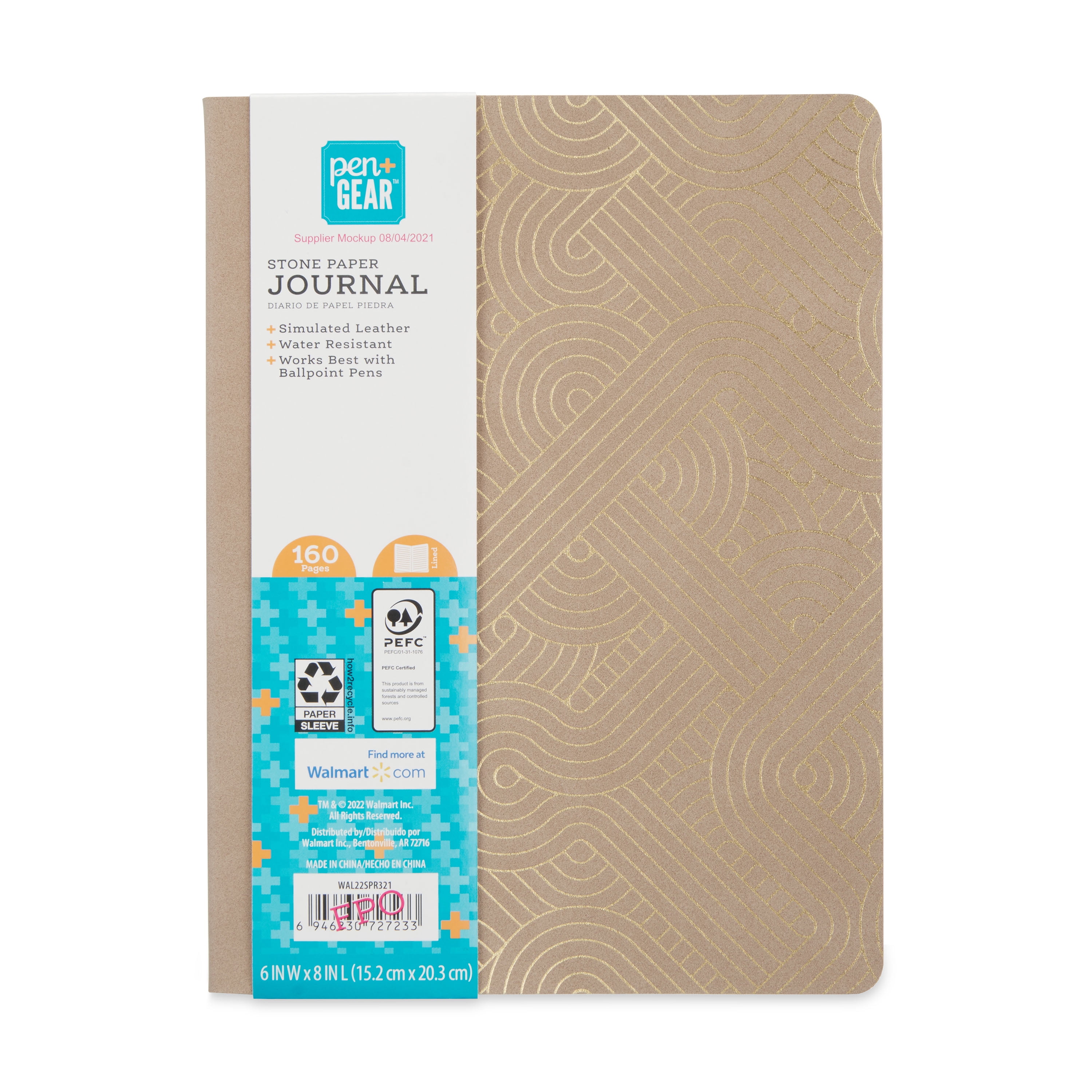 Pen+gear Stone Paper Journal, 160 Pages, Size: 6 inch x 8 inch