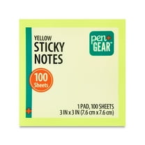 Pen+Gear Sustainable Square Shaped Sticky Notes, 3" x 3", Yellow, 100 Sheets
