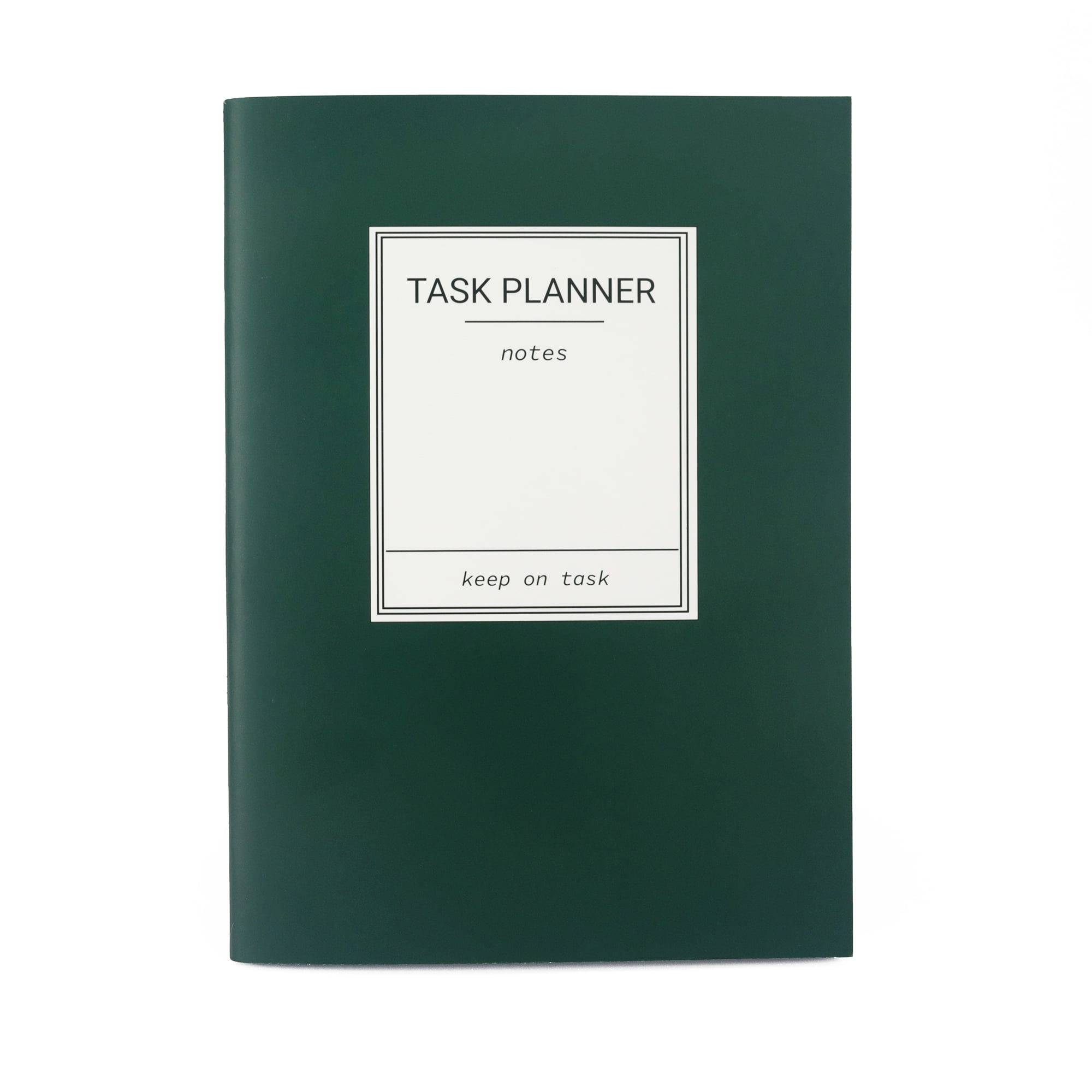 Pen + Gear Task Planner, Undated, Emerald Green Paper Cover, 112 Pages