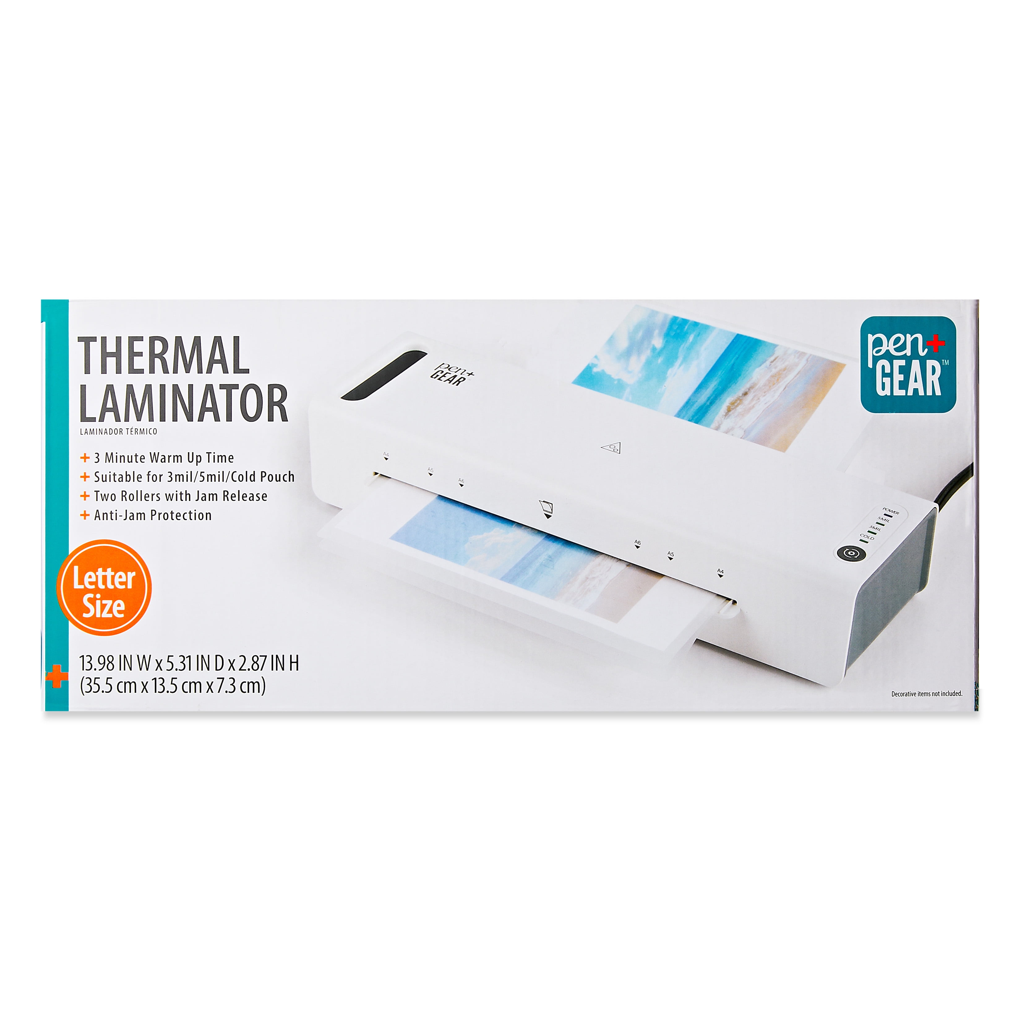 Pen+Gear Thermal Laminator, Letter Size, 5 mil, White
