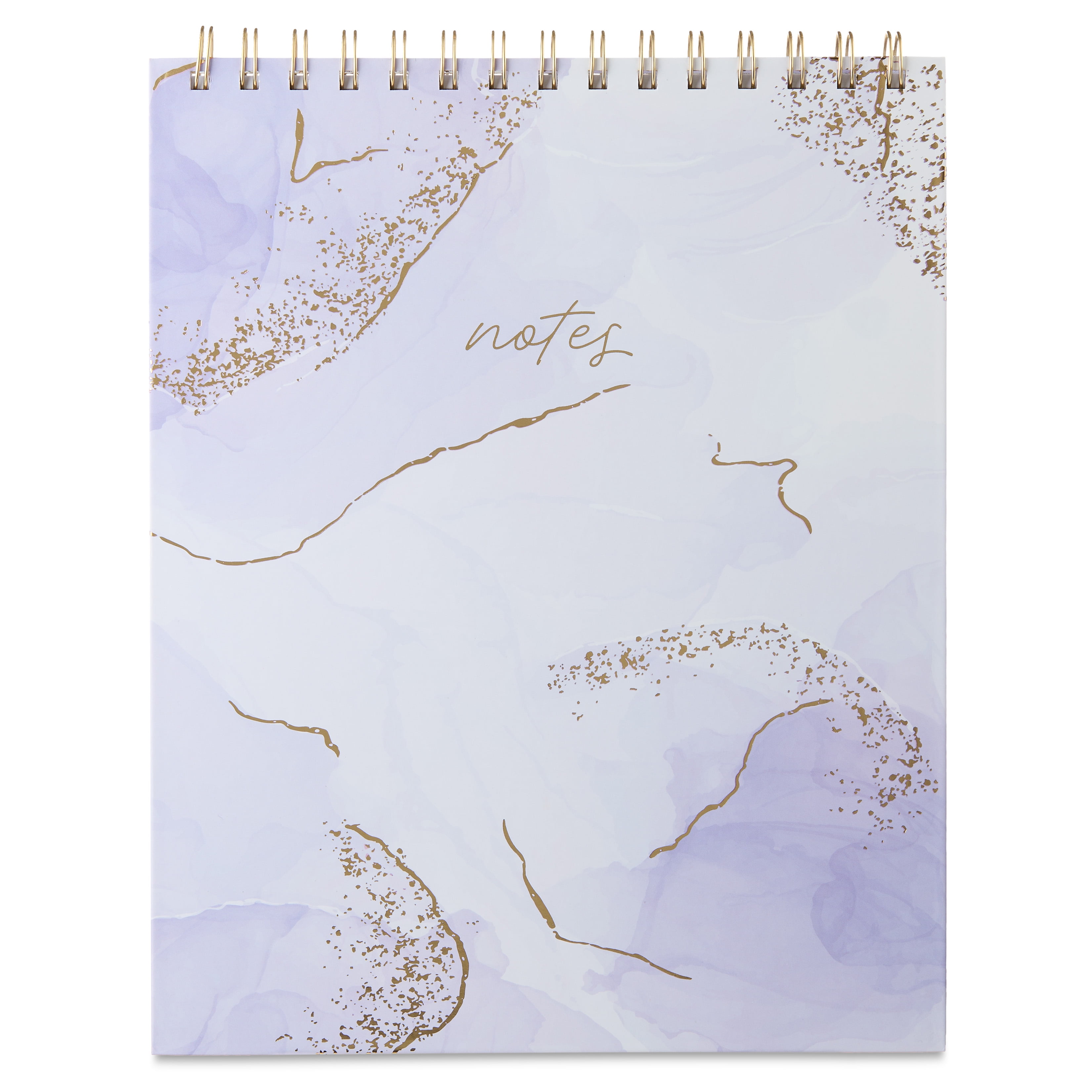 Pen+Gear Top Spiral Memo Pad, Lavender, 8" x 10", 96 Ruled Sheets