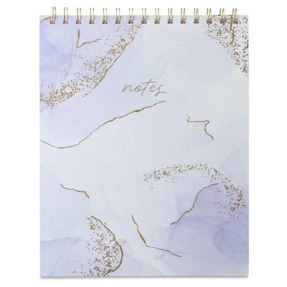 Pen+Gear Top Spiral Memo Pad, Lavender, 8" x 10", 96 Ruled Sheets