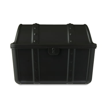 Pen+Gear Treasure Box, Desktop Organizer, 9" x 7" x 6.25", Black