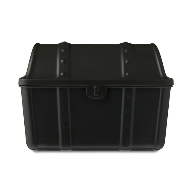 Pen+Gear Treasure Box, Desktop Organizer, 9" x 7" x 6.25", Black