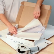 Pen+Gear Tuck-Top Shipping Box, 13 in. L x 10 in. W x 2 in. H, White, 1-Count