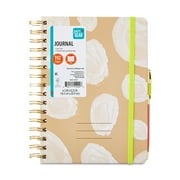 Pen + Gear Twin Wire Bound Journal - Khaki, 6" x 8.25" x 1", 192 Lined Pages, Paper Hard Cover, Pen