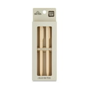 Pen+Gear Twist Ballpoint Ink Pens, Blue Ink, 2 Count, Pen Point Size: 0.5mm