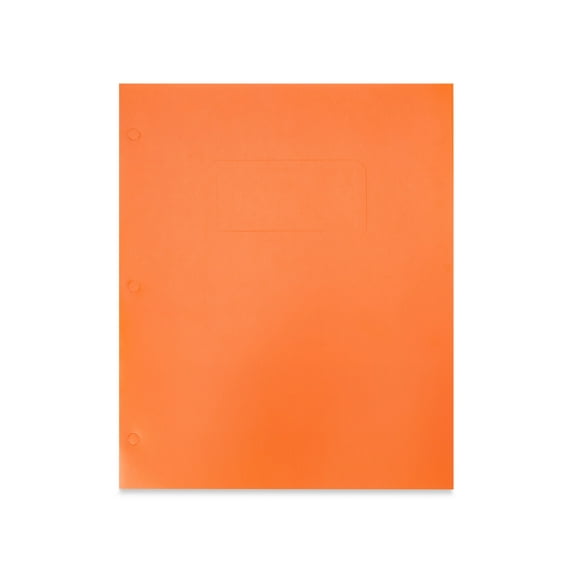 Pen + Gear Two Pocket Paper Portfolios, 50 Count, Orange, Letter Size