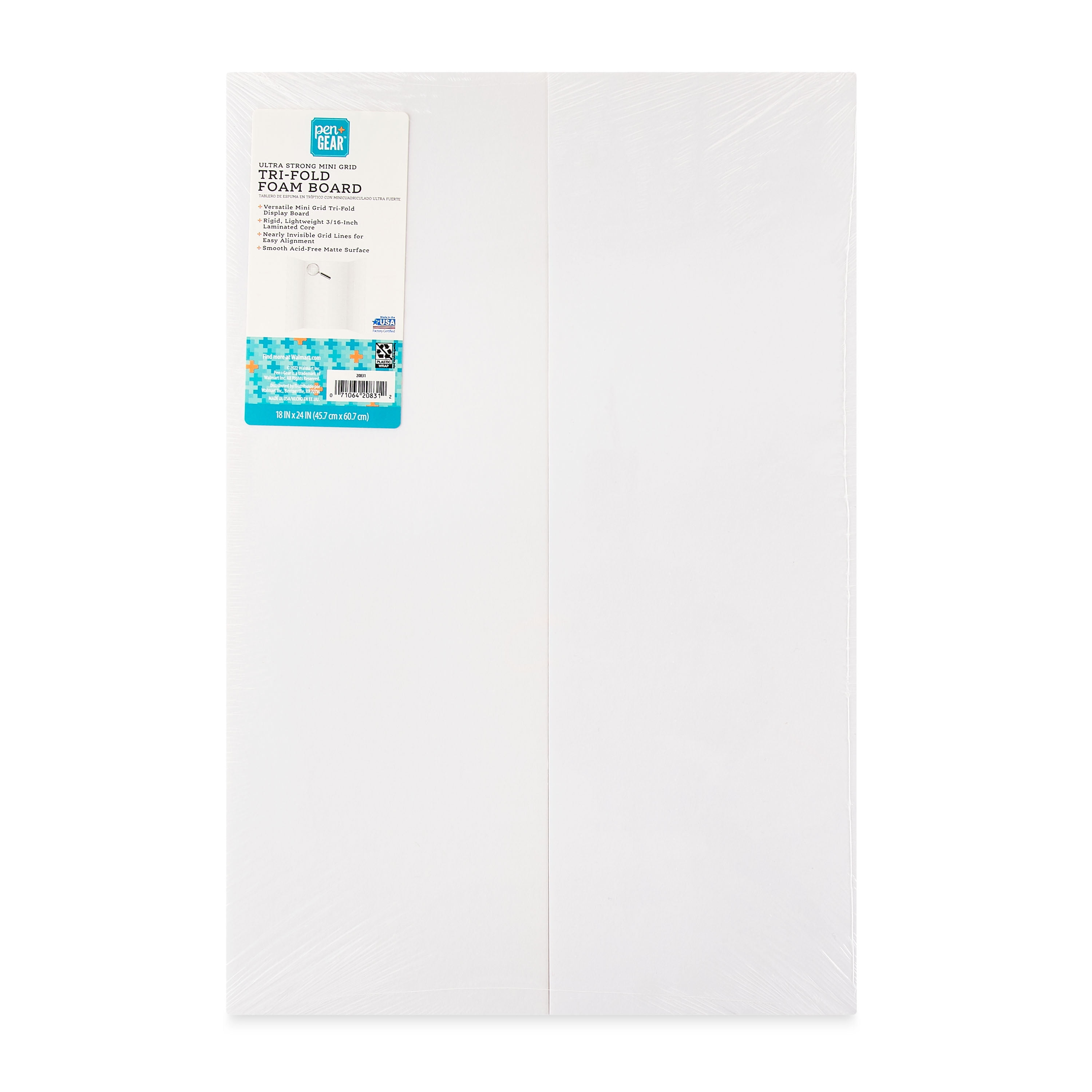 Ultra Core Peel N Stick White Foam Board 24 x 36 25 pack Hi Tack