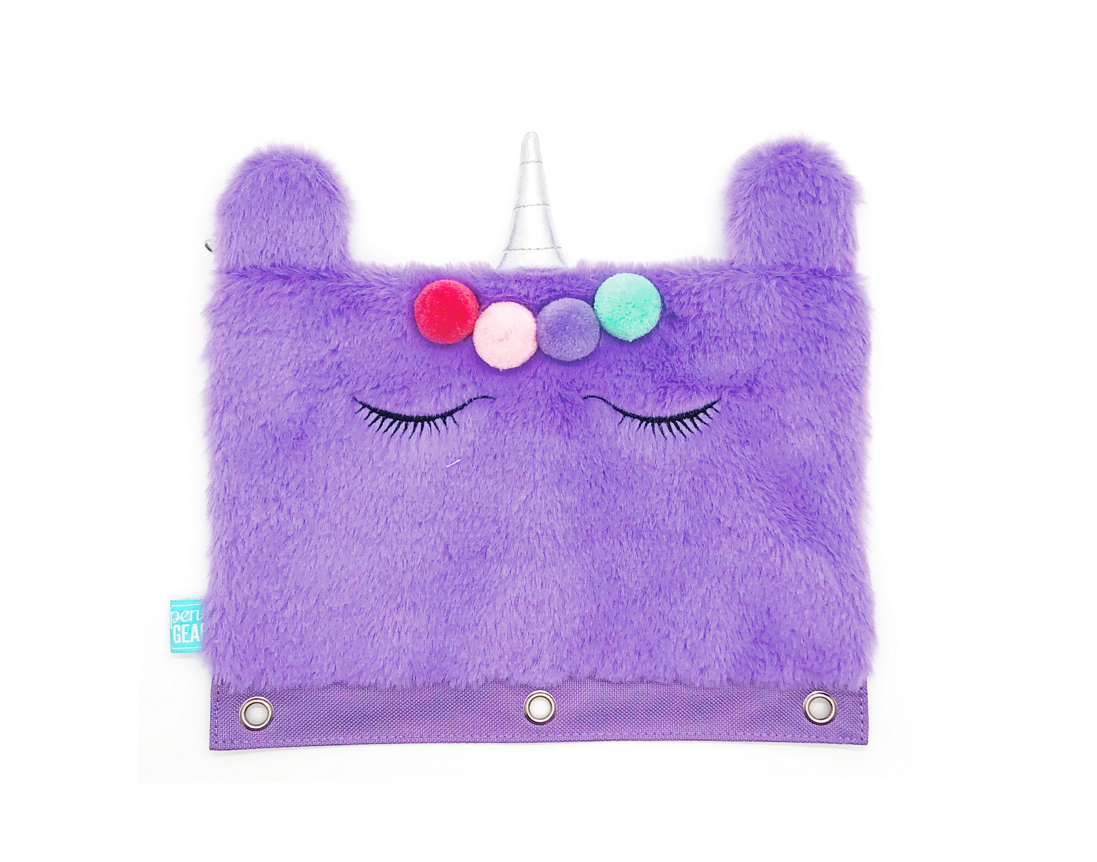 Pen+Gear Unicorn Binder Pouch, Purple, Size: 10” (W) x 7.25” (H)