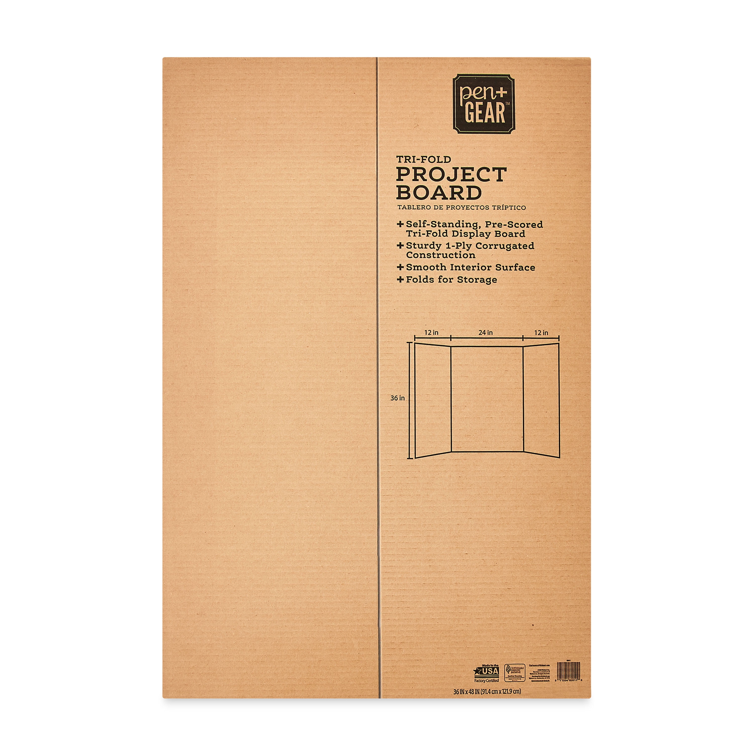 Two Cool Tri-Fold Poster Board, 24 x 36, White/White - Reliable Paper