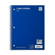 Pen+Gear Wide Ruled 1-Subject Notebook, 8 x 10.5, Blue, 70 Sheets