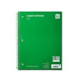 thumbnail image 1 of Pen + Gear Wide Ruled 3-Subject Spiral Notebook, Green, 10.5" x 8", 120 Pages, 1 of 6