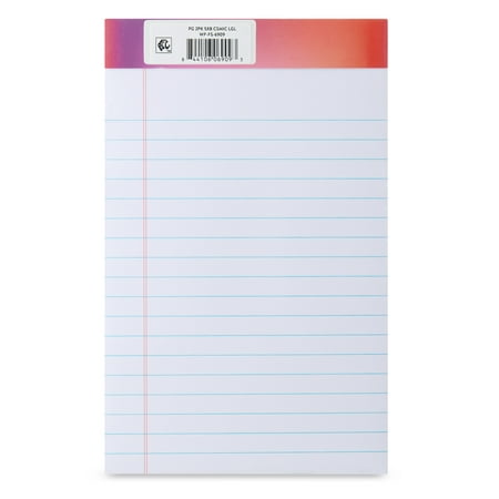 Pen+Gear Wide Ruled Legal Pads, Cosmic Ombre, 5" x 8", 2 Pack, 50 Sheets Per Pad, 100 Pages Total