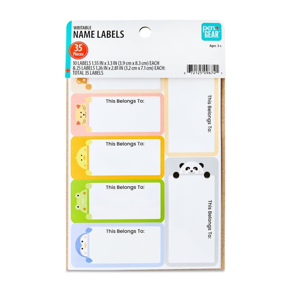 Pen+Gear Writeable Name Labels, 35 Count