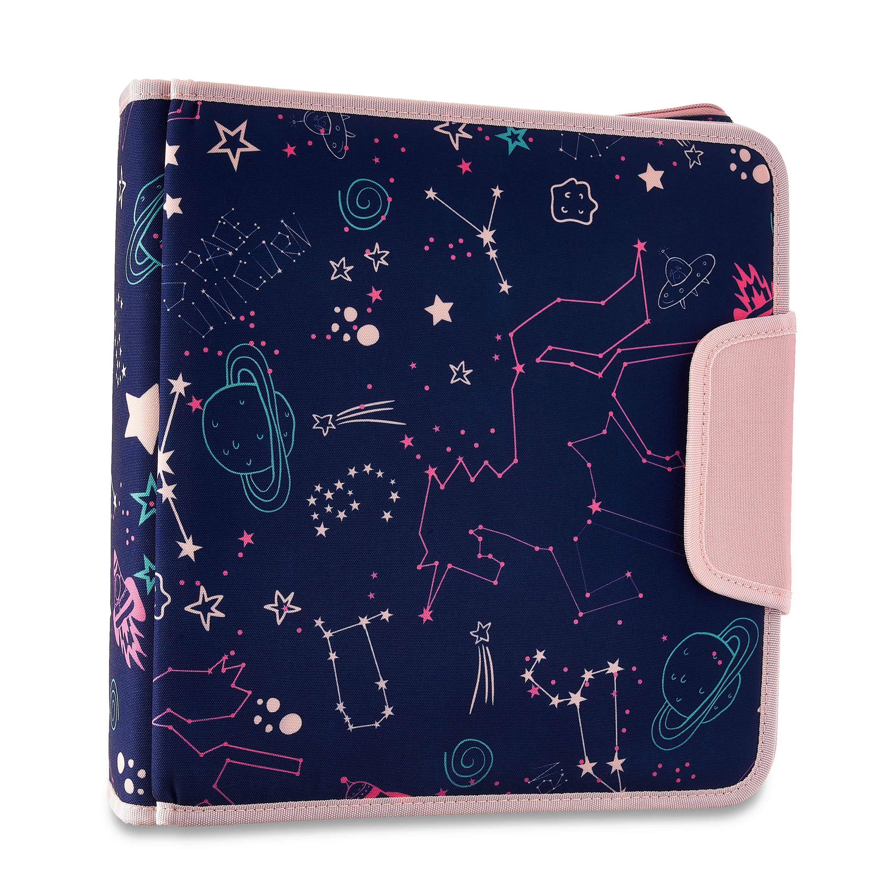 Pen+Gear Zipper Binder, 2" Round Ring , Constellations