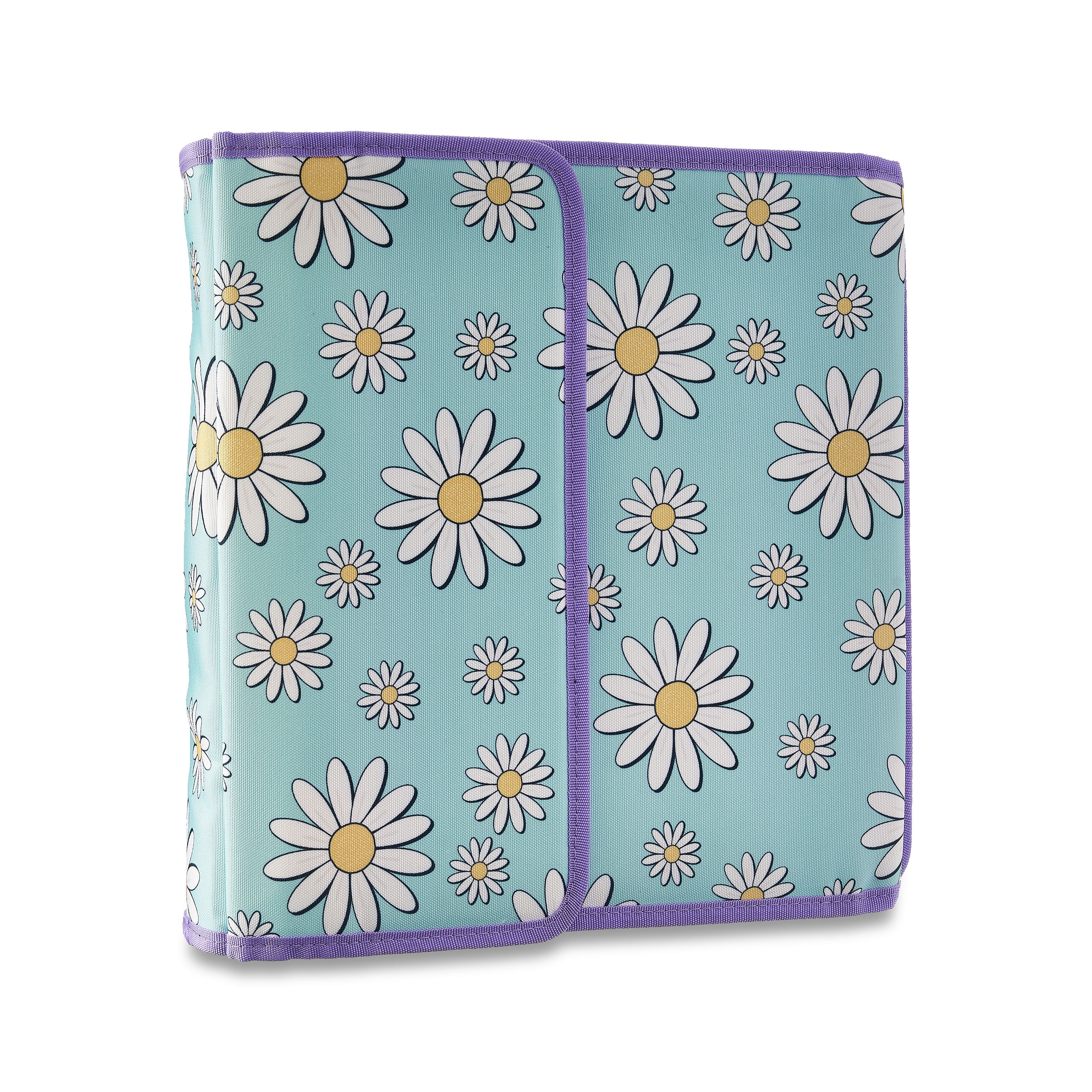Pen+Gear Zipper Binder with Pouch, Daisy