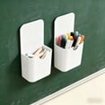 thumbnail image 1 of Pen Holder,2 Pack Magnetic Dry Erase Marker Holder with Generous Compartments,Strong Magnet Storage Marker Pen Pencil Organizer for Refrigerator,Whiteboard,Locker Accessories,White, 1 of 5
