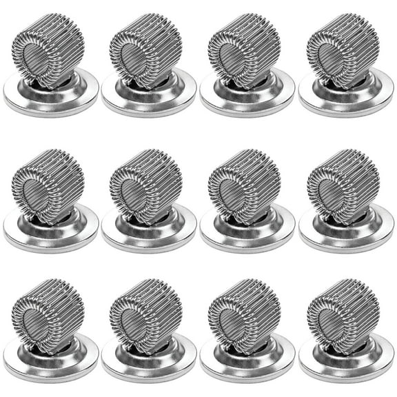 Pen Holder Clips with Adjustable Spring Loop Self Adhesive Pen Marker Clip Holder, Refrigerator Whiteboard Erase Board Bulletin Board Map (12pcs)
