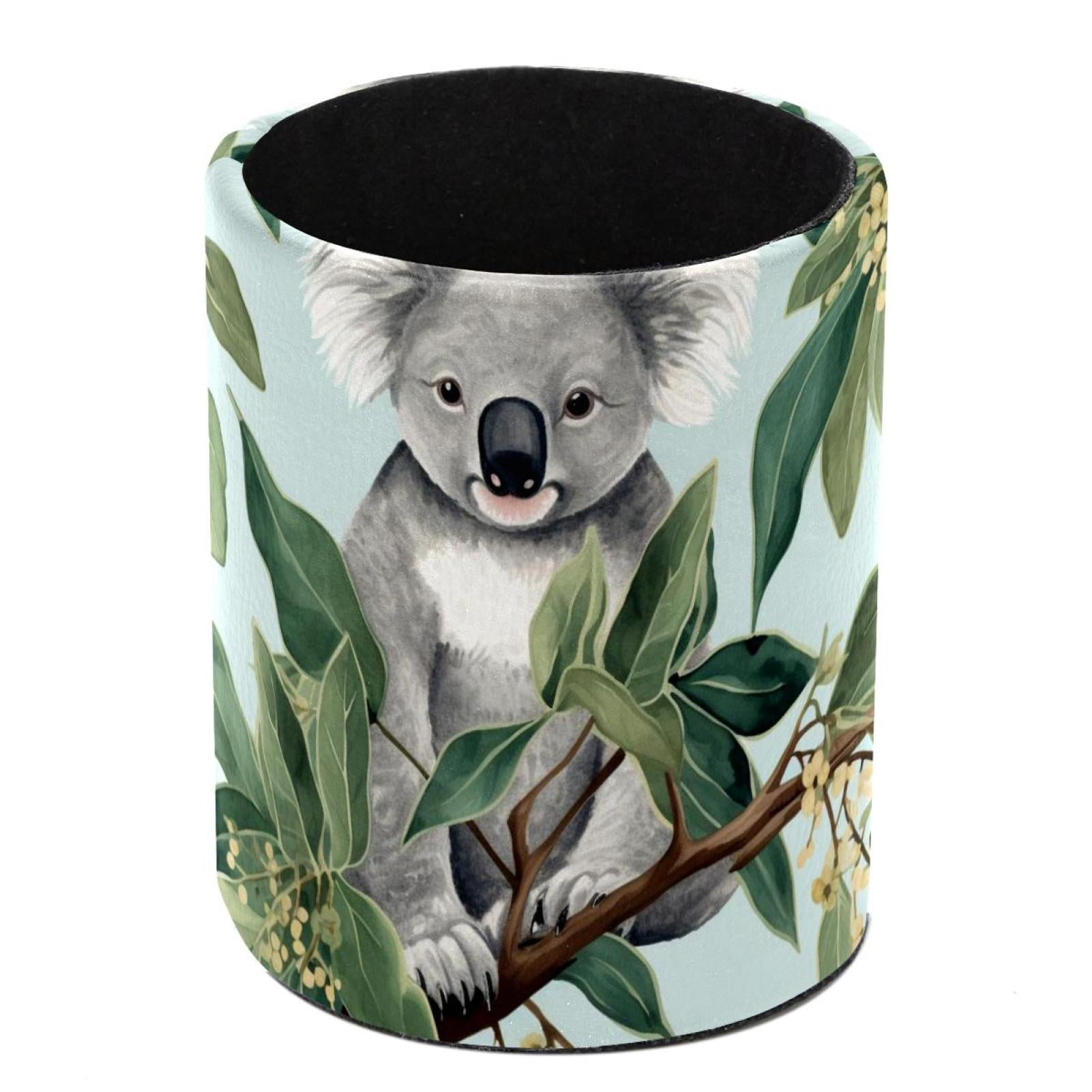 Pen Holder Cup for Desk, Koala Pencil Cup Holder for Desk Office Pen ...