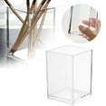 thumbnail image 1 of Pen Holder for Desk, Clear Acrylic Pencil Holder for Desk, Marker Holder with 1 Compartment, Pencil Organizer for Home, Office, Classroom, Bathroom, 2.55x2.55x3.93", 1 of 9