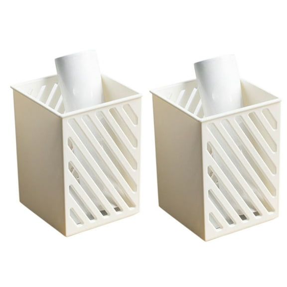 Pen Holder For Desk Nordic Elegance Square,Silicone Pencil Holder Soft Minimalist Cup Stand,Waterproof Multifunctional Organizer Home,Modern Desktop Stationery Makeup Brushes Storage(2PC)
